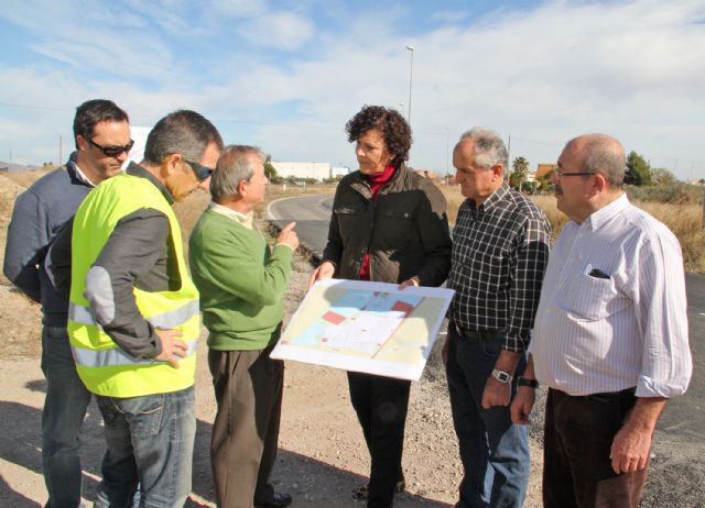 El DG de Carreteras y la Alcaldesa de Puerto Lumbreras visitan las obras de mejora de la carretera D16 que une Puerto Lumbreras con la Estación- El Esparragal