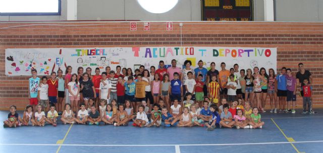 Más de 100 niños y niñas realizan actividades deportivas, educativas y de ocio en la Escuela Deportiva de Verano de Puerto Lumbreras