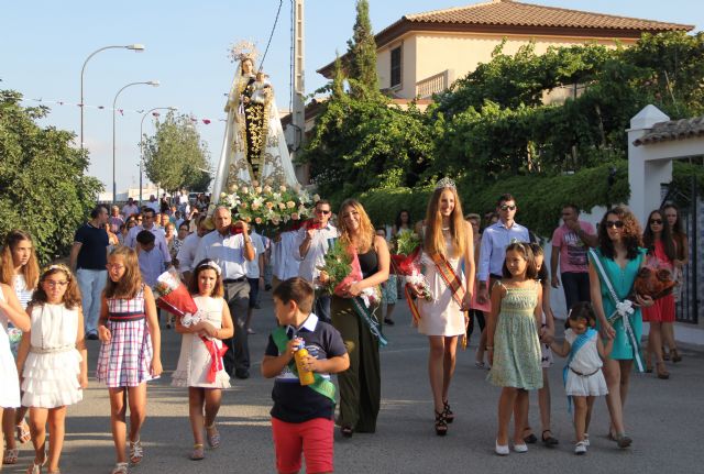 La pedanía de Góñar continúa con la celebración de sus fiestas patronales en honor a la Virgen del Carmen