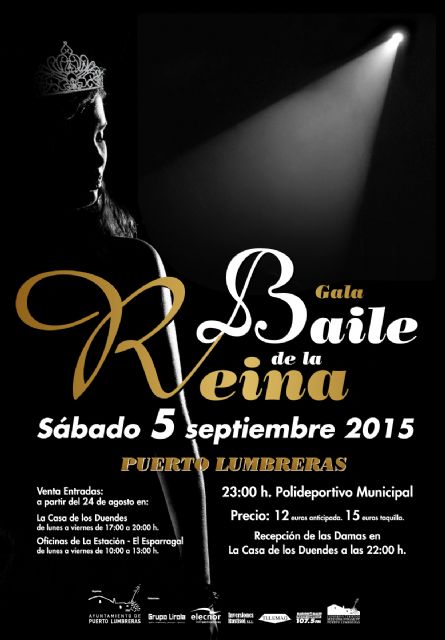 El próximo 24 de agosto se pondrán a la venta las entradas del Baile de la Reina 2015