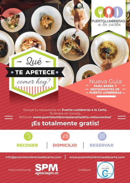 Se pone en marcha la web 'Puerto Lumbreras a la carta' para apoyar al sector hostelero y facilitar el servicio a domicilio