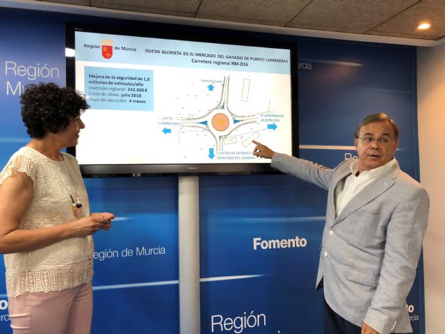 Fomento construirá una rotonda en Puerto Lumbreras para agilizar el tráfico y mejorar la seguridad ciudadana