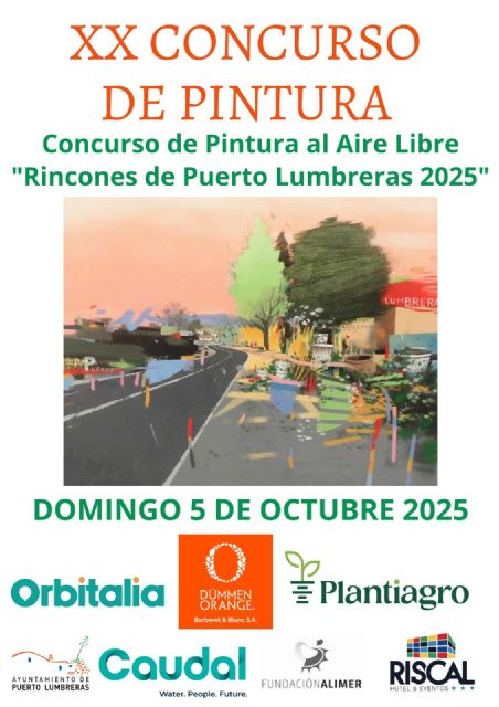 El tradicional Concurso de Pintura al Aire Libre 'Rincones de Puerto Lumbreras' celebrará su vigésima edición el próximo 5 de octubre