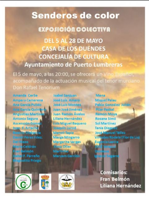 La Casa de los Duendes acogerá la exposición colectiva de pintura 'Senderos de Color'