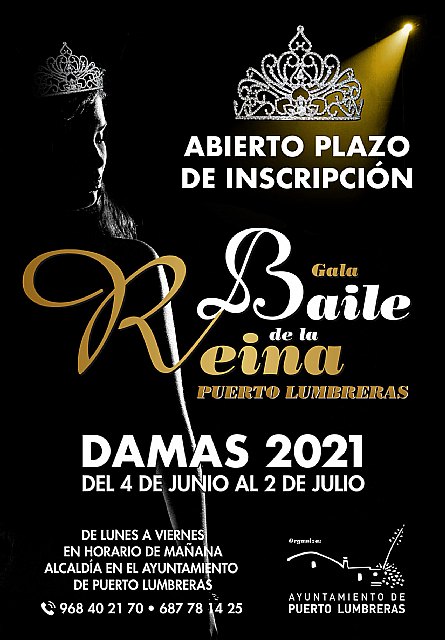 Puerto Lumbreras celebrará el Baile de la Reina 2021, y ya está abierto el plazo de inscripción para damas
