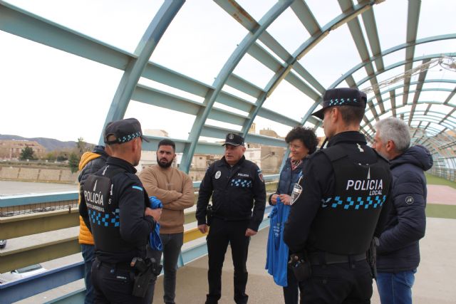 Tres agentes de la Policía Local de Puerto Lumbreras participan en el 'Reto Solidario 15Q'