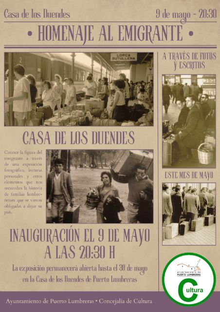 La Casa de los Duendes acoge la exposición 'Homenaje al Emigrante' del 9 al 30 de mayo
