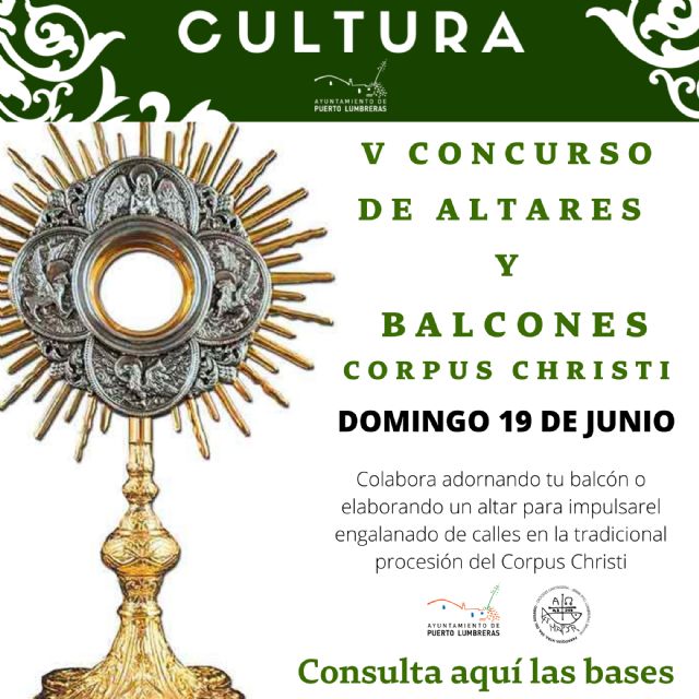 Puerto Lumbreras organiza el V Concurso de Altares y Balcones con motivo del Corpus Christi