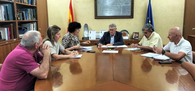La CHS analiza con el Ayuntamiento de Puerto Lumbreras las actuaciones de protección frente a avenidas y el mantenimiento de cauces