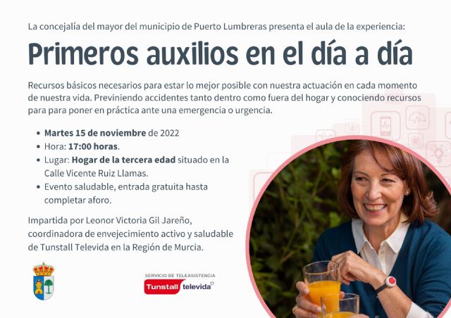 La Concejalía del Mayor organiza el curso 'Primeros auxilios en el día a día' para prevenir accidentes dentro y fuera del hogar