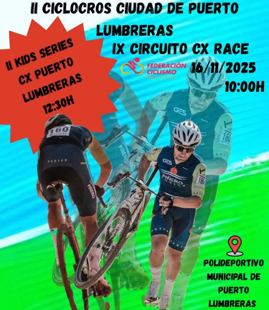 Puerto Lumbreras acogerá la Copa Murcia Trial y el II Ciclocrós 'Ciudad de Puerto Lumbreras' el 16 de noviembre