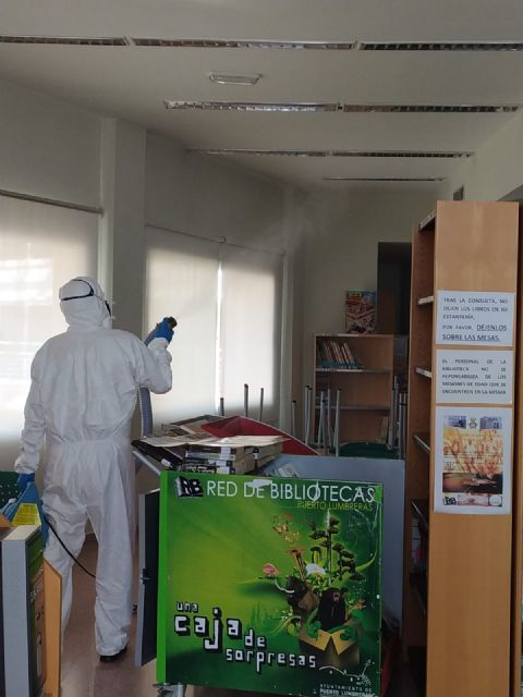 La Biblioteca Municipal de Puerto Lumbreras prepara sus instalaciones para la reapertura este lunes con horario especial