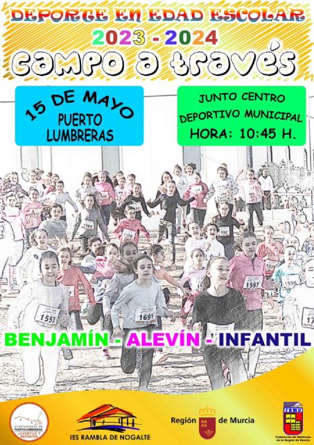 Puerto Lumbreras acogerá la final regional de Campo a través en categorías benjamín y alevín el próximo 17 de mayo