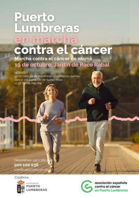 Puerto Lumbreras conmemorará el Día Internacional de la Lucha Contra el Cáncer de Mama el próximo domingo, 19 de octubre