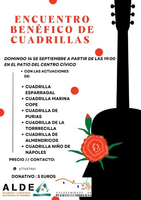 Puerto Lumbreras celebrará su tradicional Encuentro Benéfico de Cuadrillas el próximo domingo, 14 de septiembre