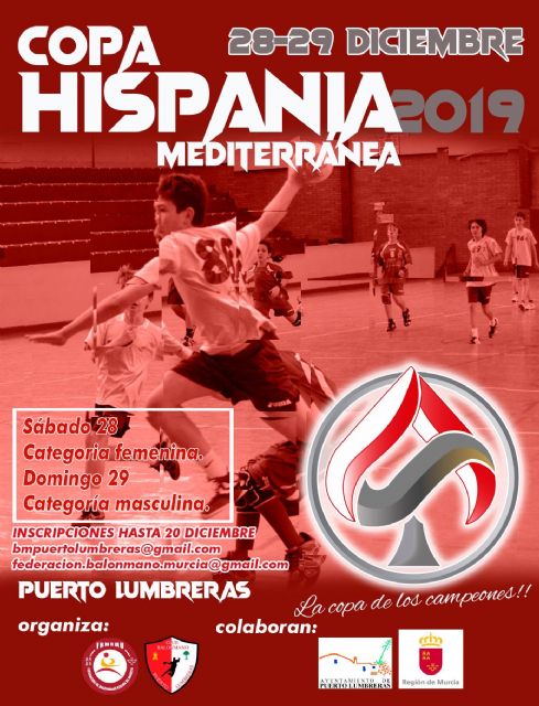 Puerto Lumbreras acogerá la II edición de la Copa Hispania Mediterránea los días 28 y 29 de diciembre