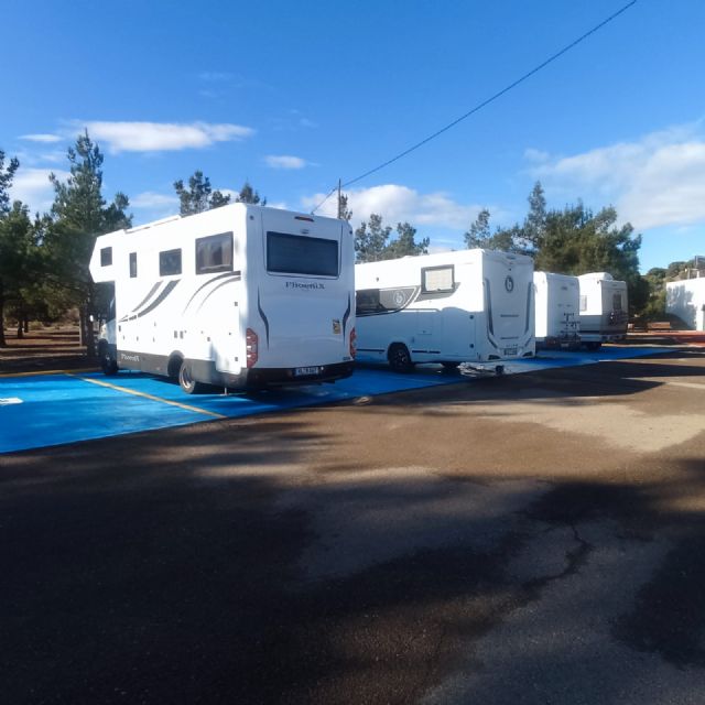 El nuevo aparcamiento de caravanas en Puerto Lumbreras llena sus plazas en su primer mes de apertura