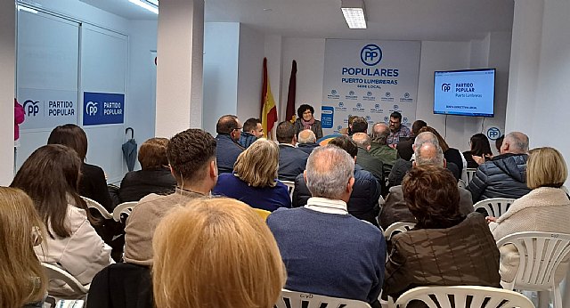 María Ángeles Túnez se presenta a la reelección a la alcaldía en Puerto Lumbreras tras el apoyo recibido por la Junta Directiva local del PP