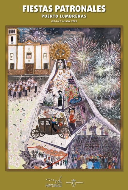 La artista lumbrerense Ana María Romera, autora del cartel de las Fiestas Patronales 2023
