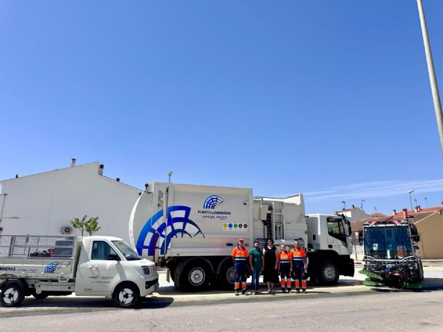 El Ayuntamiento de Puerto Lumbreras incorpora tres nuevos vehículos al Servicio Municipal de Limpieza Viaria y Recogida de Residuos