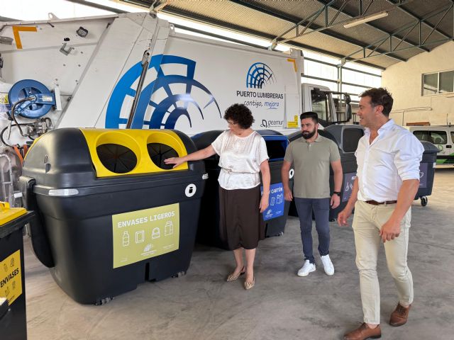 El Ayuntamiento de Puerto Lumbreras inicia la colocación de 621 nuevos contenedores de basura por todo el municipio