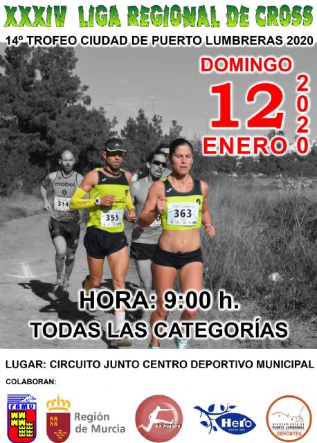 El 12 de enero, Puerto Lumbreras da el pistoletazo a la XXXIV Liga Regional de Cross FAMU