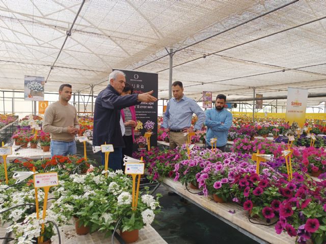 El director general del Agua y la alcaldesa de Puerto Lumbreras visitan la empresa Dümmen Orange