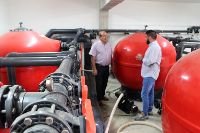 El Ayuntamiento de Puerto Lumbreras utiliza el agua de las piscinas para el baldeo de calles y el riego de jardines