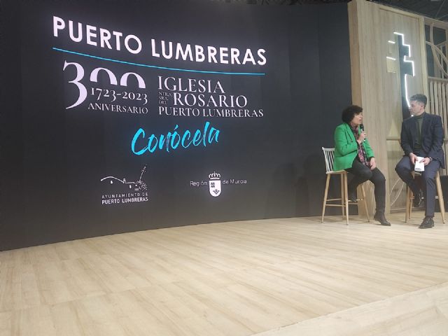 Puerto Lumbreras promociona la Iglesia Parroquial de Nuestra Señora del Rosario en la Feria Internacional de Turismo (FITUR)