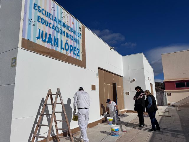 El Ayuntamiento de Puerto Lumbreras ultima los trabajos de remodelación de la Escuela Municipal de Educación Infantil 'Juan López'