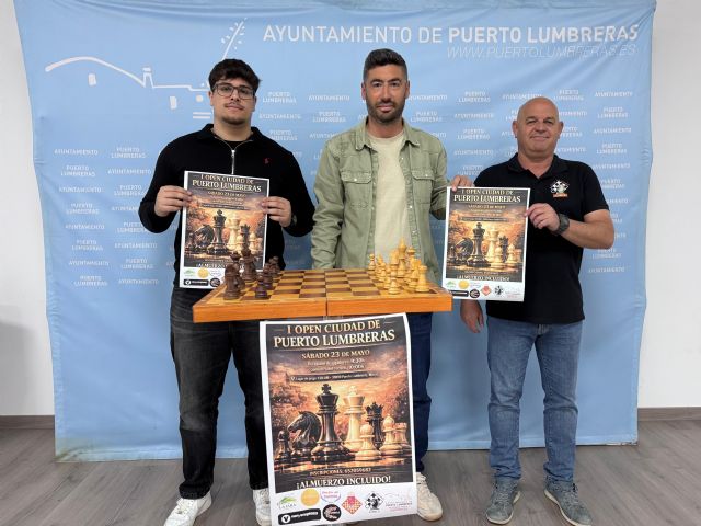 La Concejalía de Deportes informa de la celebración del I Open de Ajedrez 'Ciudad de Puerto Lumbreras' el próximo 23 de mayo