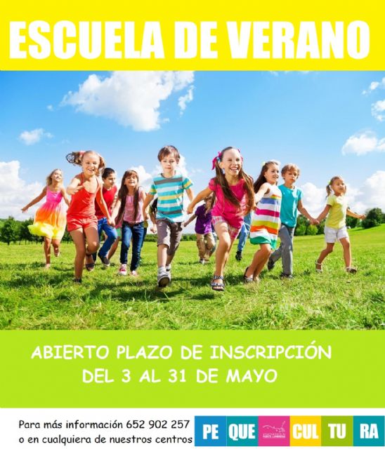 La Escuela de Verano de la red municipal de guarderías de Puerto Lumbreras abre el próximo lunes 3 de mayo el plazo de inscripción