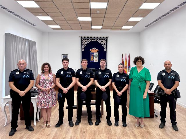 Puerto Lumbreras incorpora cuatro nuevos agentes a la plantilla de Policía Local