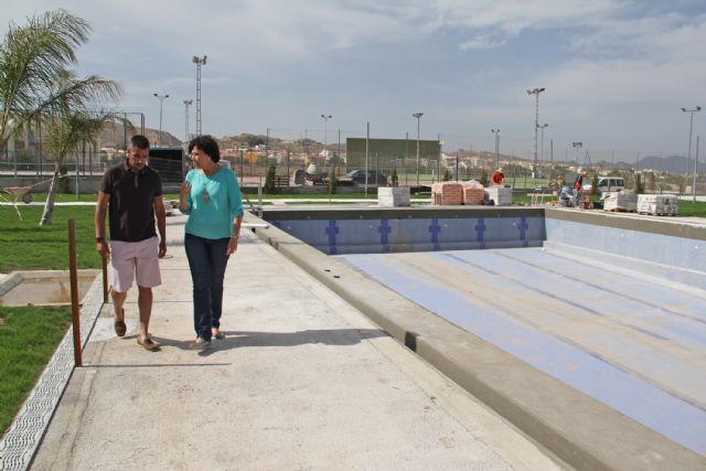 Recta final para las obras en las piscinas municipales de verano de Puerto Lumbreras