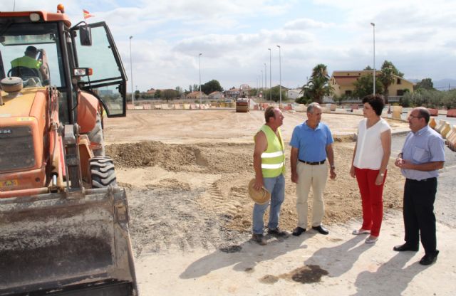 Comienzan las obras de construcción de una nueva rotonda en la carretera RM-D16 que une Puerto Lumbreras con La Estación- Esparragal