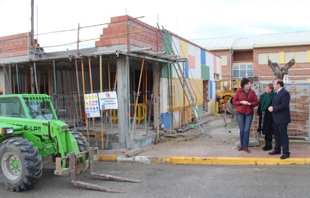 En marcha las obras de ampliación del módulo de educación infantil del Colegio Asunción Jordán de Puerto Lumbreras