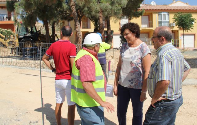 En marcha las obras de mejora del parque  La Cañada de Puerto Lumbreras con nuevas zonas de ocio y juegos infantiles