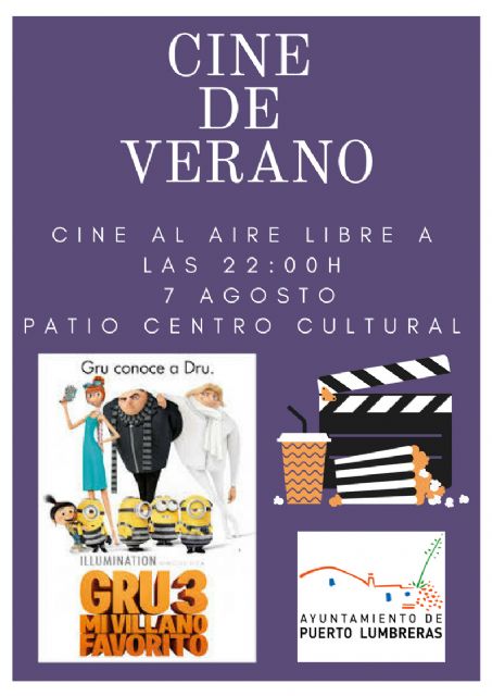 El 'Cine de Verano' llega a la localidad dentro del programa Nogalte Cultural 2018