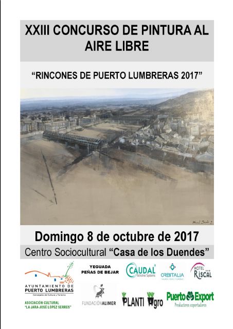 Puerto Lumbreras acogerá un Certamen Nacional de Pintura al Aire Libre el próximo 8 de octubre