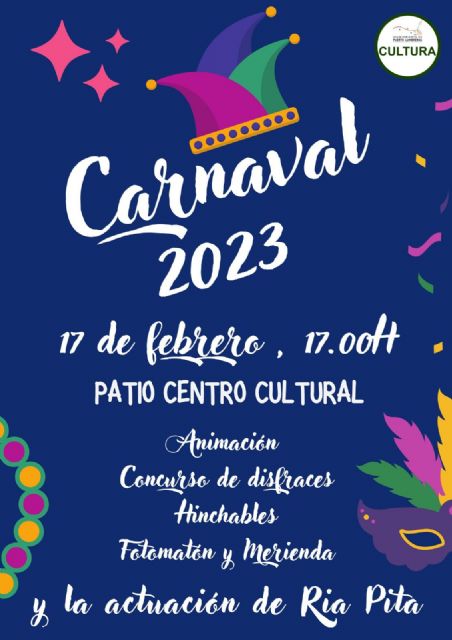 Puerto Lumbreras celebrará el Carnaval con una fiesta infantil en el Centro Cívico Cultural