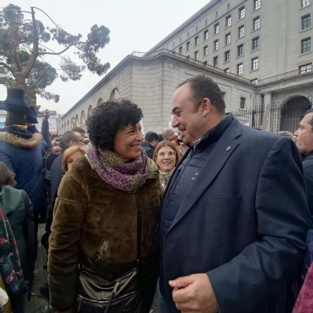 La alcaldesa acude a la manifestación en defensa del trasvase Tajo-Segura convocada en Madrid este miércoles
