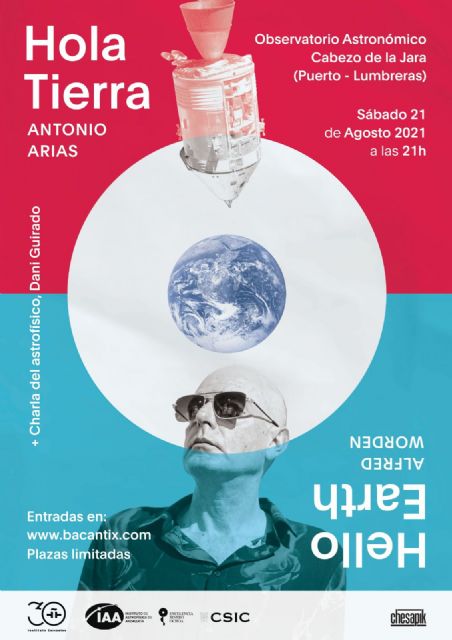Antonio Arias, referente del pop-rock nacional, actuará bajo el proyecto 'Hola Tierra' el sábado 21 de agosto en el Observatorio Astronómico del Cabezo de la Jara