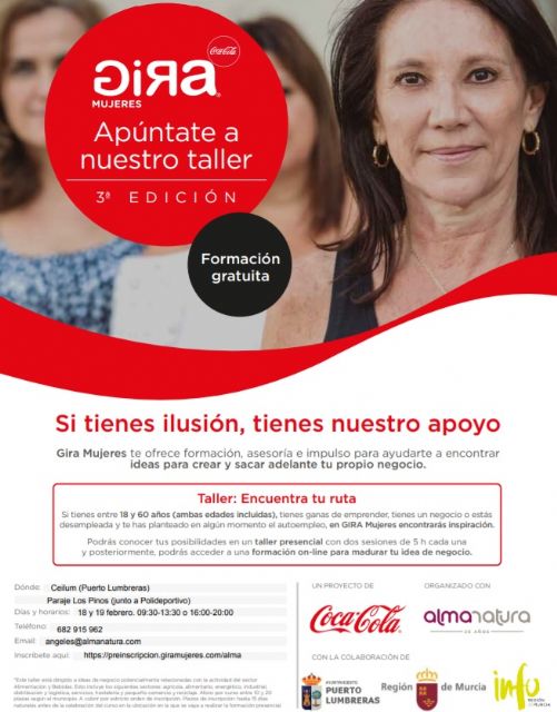Puerto Lumbreras se suma a la Gira Mujeres de Coca-Cola para fomentar el emprendimiento laboral femenino