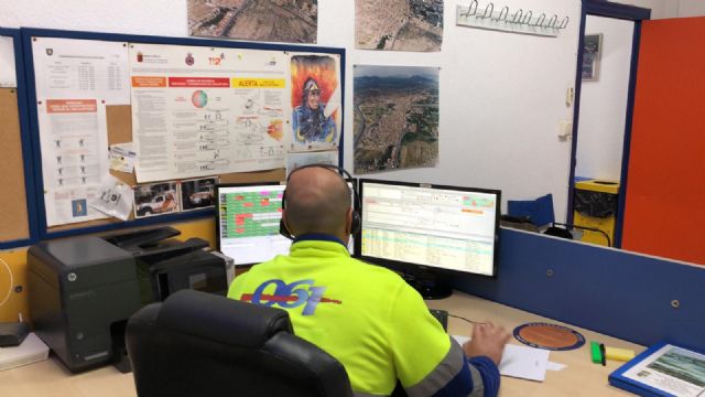 Sanitarios del 061 atienden desde hoy llamadas desde la terminal informática de Protección Civil de Puerto Lumbreras