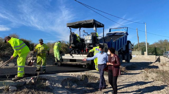 La Comunidad repara el camino de Boquera Honda, en Puerto Lumbreras, con una inversión de 45.000 euros