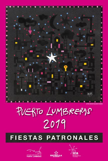 El pintor lumbrerense Marcos Salvador Romera, autor del cartel de las Fiestas Patronales 2019