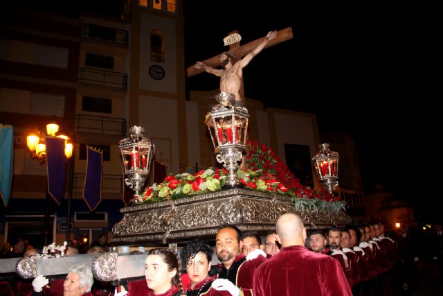Puerto Lumbreras acogió la procesión del Silencio en la noche de Jueves Santo