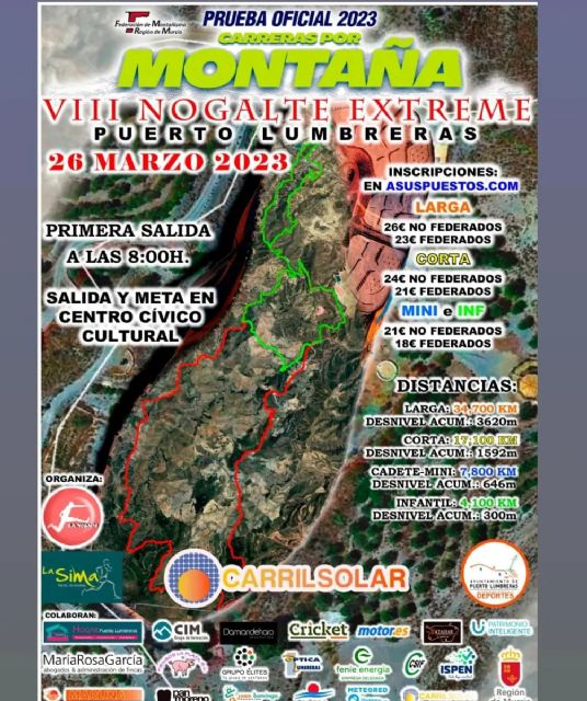 La VIII Nogalte Trail Extreme se disputará este domingo en Puerto Lumbreras