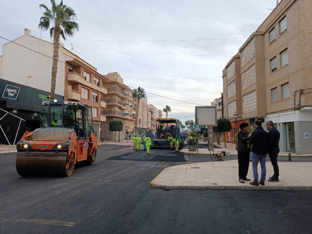 Comienzan los trabajos de acondicionamiento de la Avenida Pedro García Rubio en Puerto Lumbreras