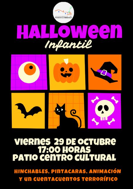 El Ayuntamiento de Puerto Lumbreras organiza el próximo viernes actividades para los niños con motivo de la popular fiesta de Halloween